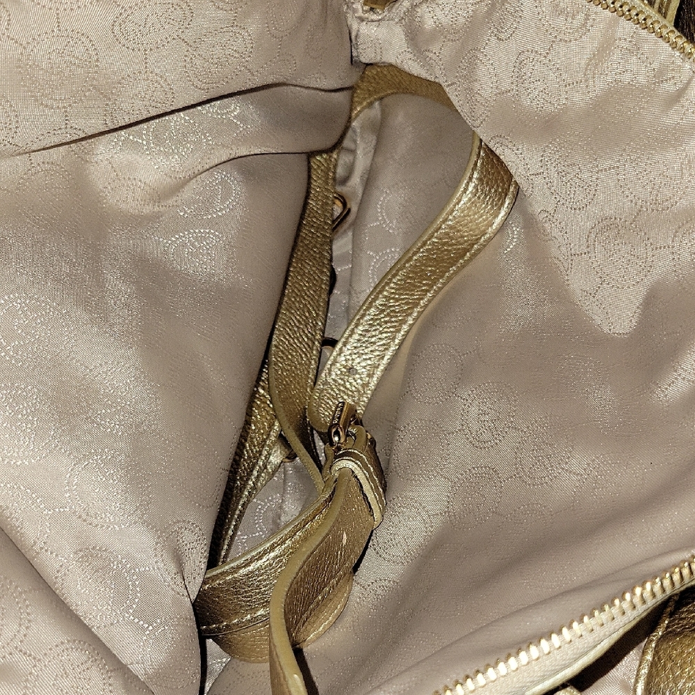 MICHAEL Michael Kors Metallic Gold Satchel - Picture 10 of 10